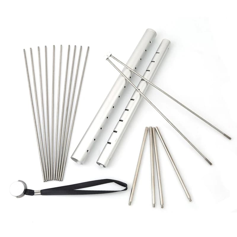 Nowy przyjeżdża Mini kieszeń Grill Grill przenośny Grill ze stali nierdzewnej składany Grill Grill akcesoria do grillowania do użytku w domu Park 2