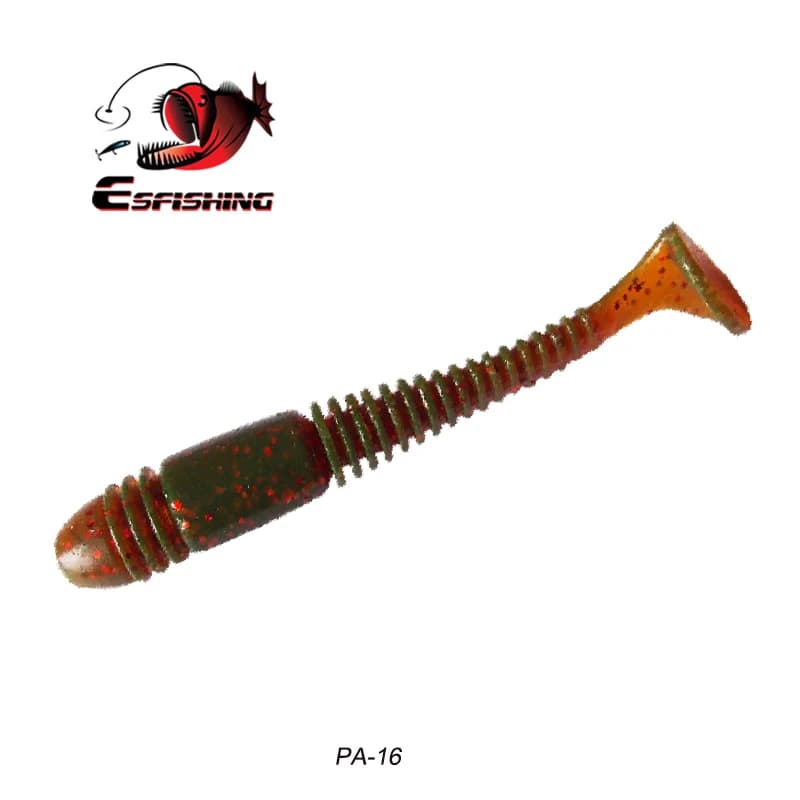 ESFISHING wędkarstwo silikonowa przynęta Vibro Worm 48mm 100mm miękkie przynęty wędkarskie pstrąg Bass Pike swimbait