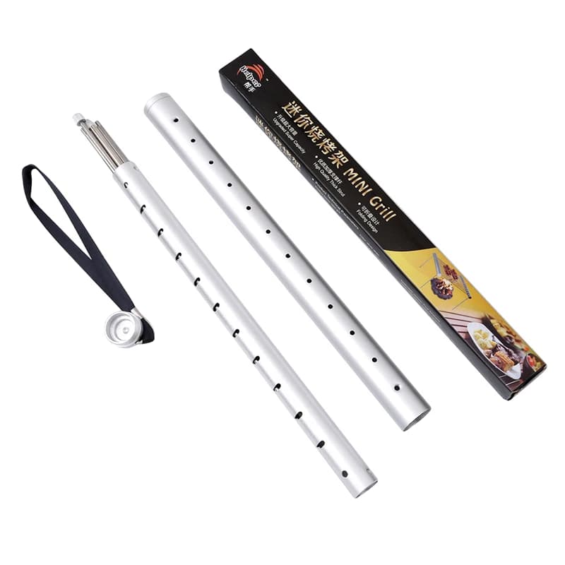 Nowy przyjeżdża Mini kieszeń Grill Grill przenośny Grill ze stali nierdzewnej składany Grill Grill akcesoria do grillowania do użytku w domu Park 2